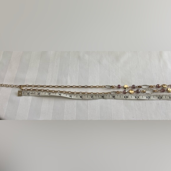 Silver/Gold tone chain necklace - Picture 4 of 6